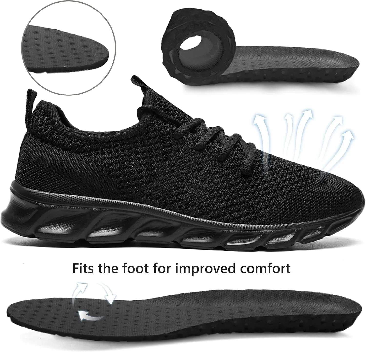 Tvtaop Running Shoes Womens Sneakers Tennis Walking Workout Gym Shoes Lightweight Comfortable Trail Running
