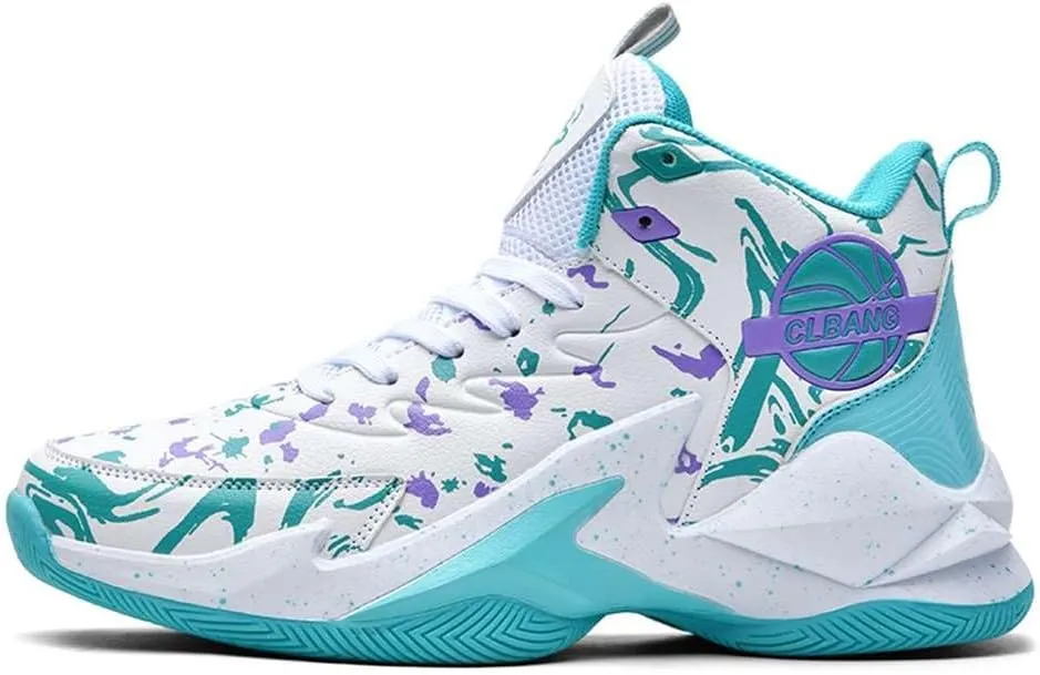 Unisex Basketball Shoes Breathable Non Slip Running Athletic Cushion Sports Fashion Sneakers