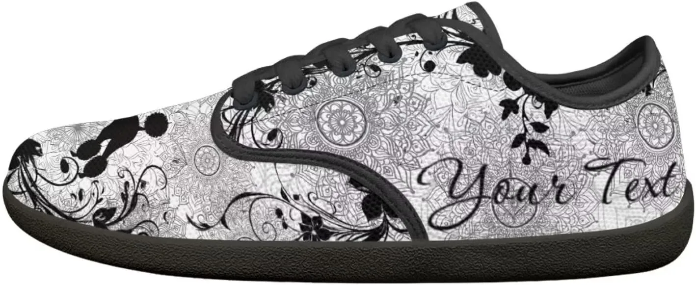 Unisex Custom Running Sneakers Walking Shoes Work Loafers Design Your Own Text/Name for Women Men
