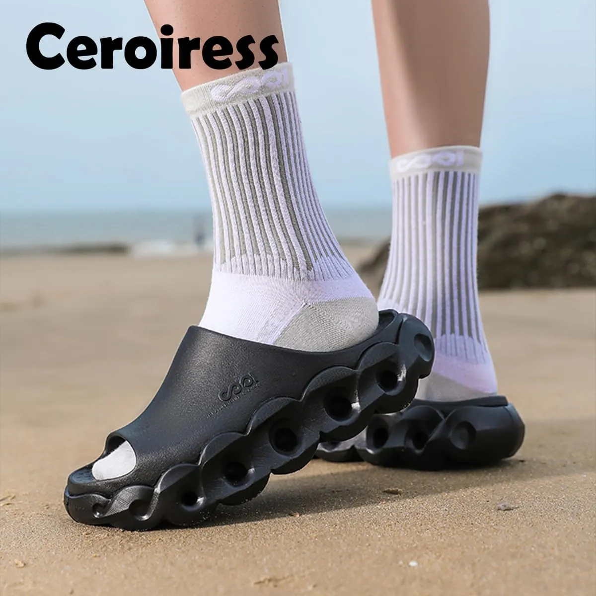 Unisex EVA Outdoor Sandals for Fashion Outfit with 5cm Height Boost & Arch Support & Post-Workout Recovery - Waterproof Quick-Dry Lightweight Mules & Clogs, Non-Slip Durable Slides