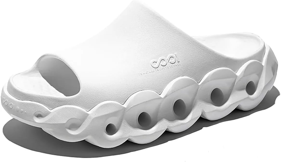 Unisex EVA Outdoor Sandals for Fashion Outfit with 5cm Height Boost & Arch Support & Post-Workout Recovery - Waterproof Quick-Dry Lightweight Mules & Clogs, Non-Slip Durable Slides