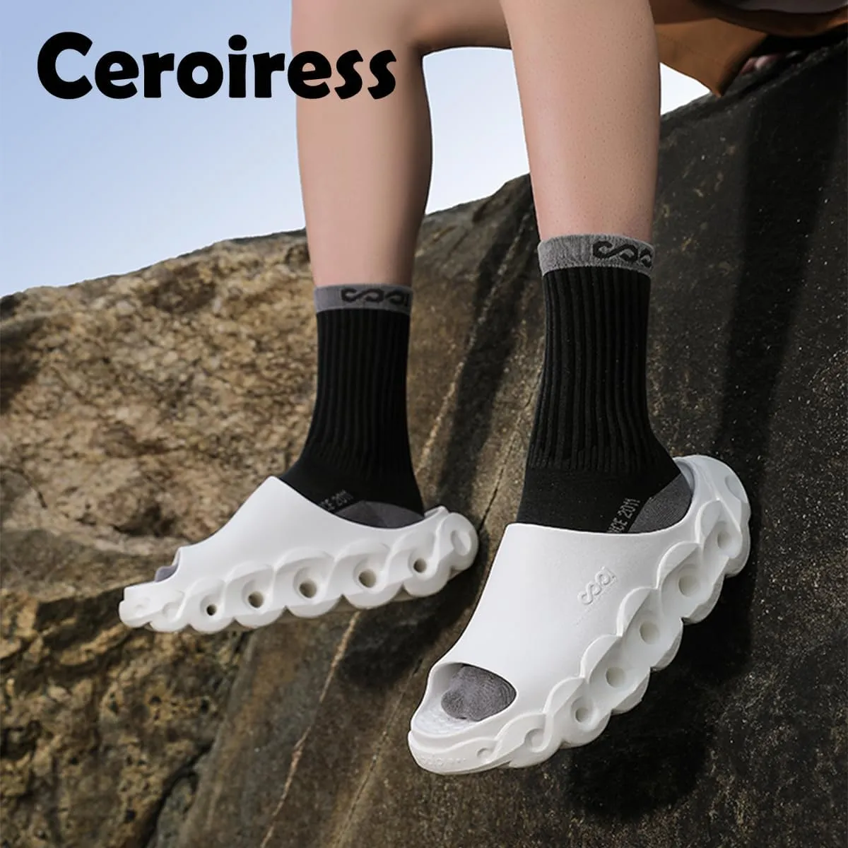 Unisex EVA Outdoor Sandals for Fashion Outfit with 5cm Height Boost & Arch Support & Post-Workout Recovery - Waterproof Quick-Dry Lightweight Mules & Clogs, Non-Slip Durable Slides