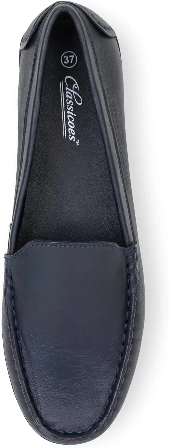 Unisex Slip-On Leather Loafer, Comfortable Dress Shoes Perfect for Both Formal & Casual Events