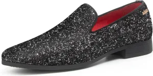 UUBARIS Mens Dress Loafers Tuxedo Suit Slip on Shoes
