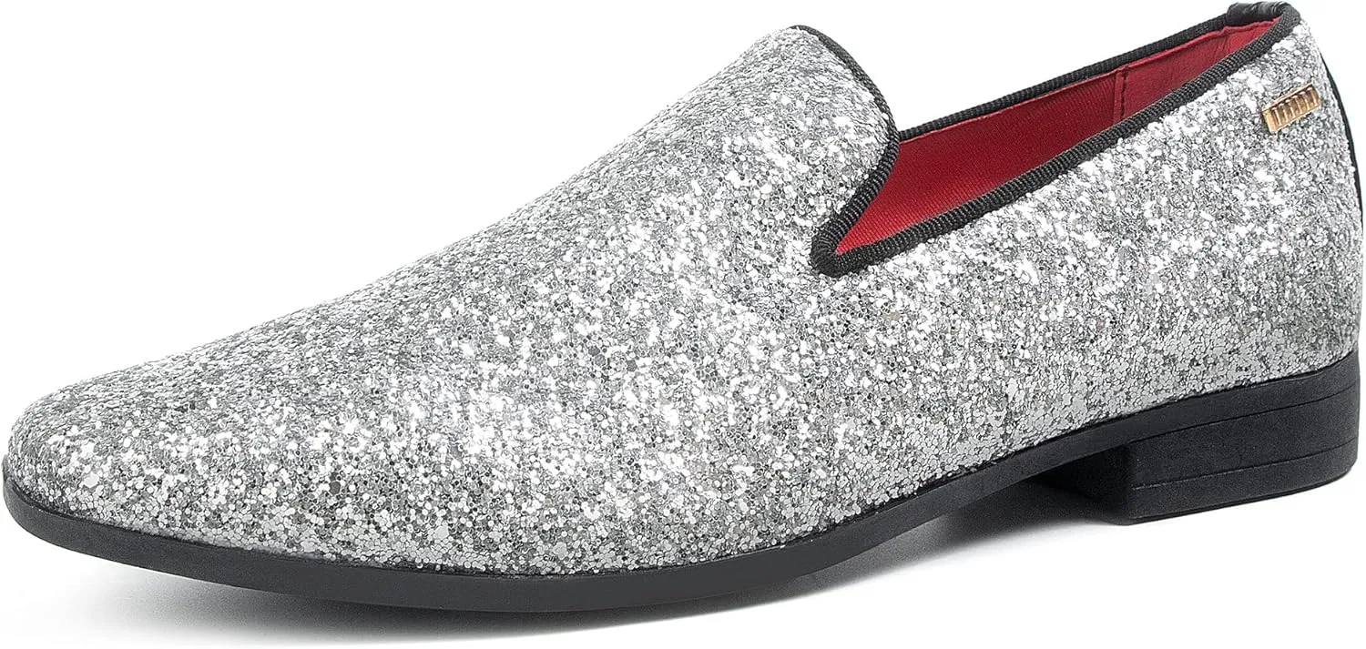 UUBARIS Mens Dress Loafers Tuxedo Suit Slip on Shoes