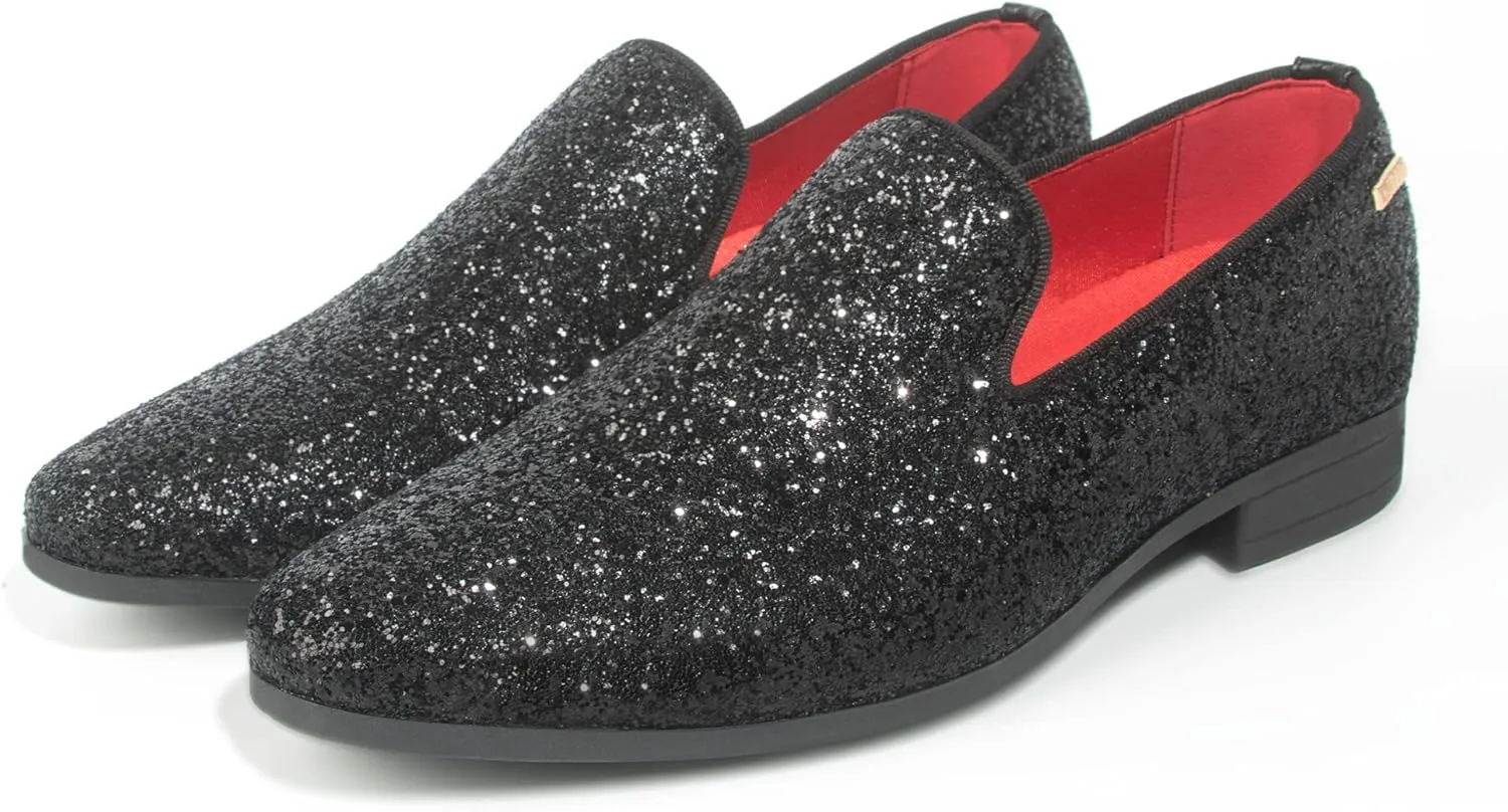 UUBARIS Mens Dress Loafers Tuxedo Suit Slip on Shoes