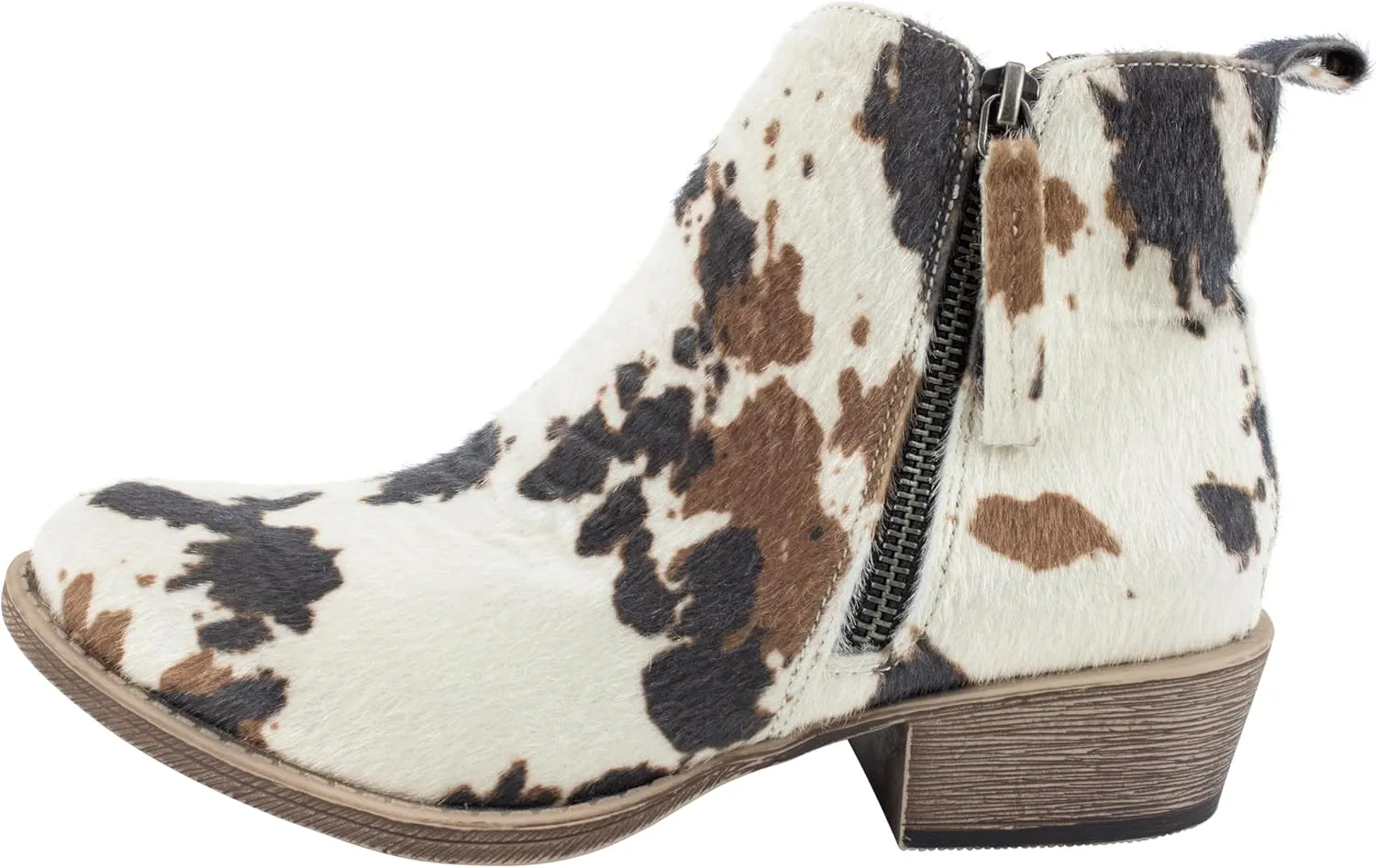 Very G Women’s Chisel Ankle Boots - Western-Inspired Classic Heel Ankle Boot - Synthetic Material, Cushioned Insole, Durable Outsole - Stylish and Comfortable Boots for Women for Any Occasion