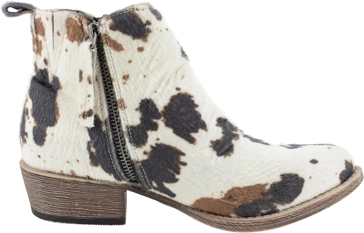 Very G Women’s Chisel Ankle Boots - Western-Inspired Classic Heel Ankle Boot - Synthetic Material, Cushioned Insole, Durable Outsole - Stylish and Comfortable Boots for Women for Any Occasion