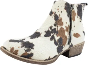 Very G Women’s Chisel Ankle Boots - Western-Inspired Classic Heel Ankle Boot - Synthetic Material, Cushioned Insole, Durable Outsole - Stylish and Comfortable Boots for Women for Any Occasion