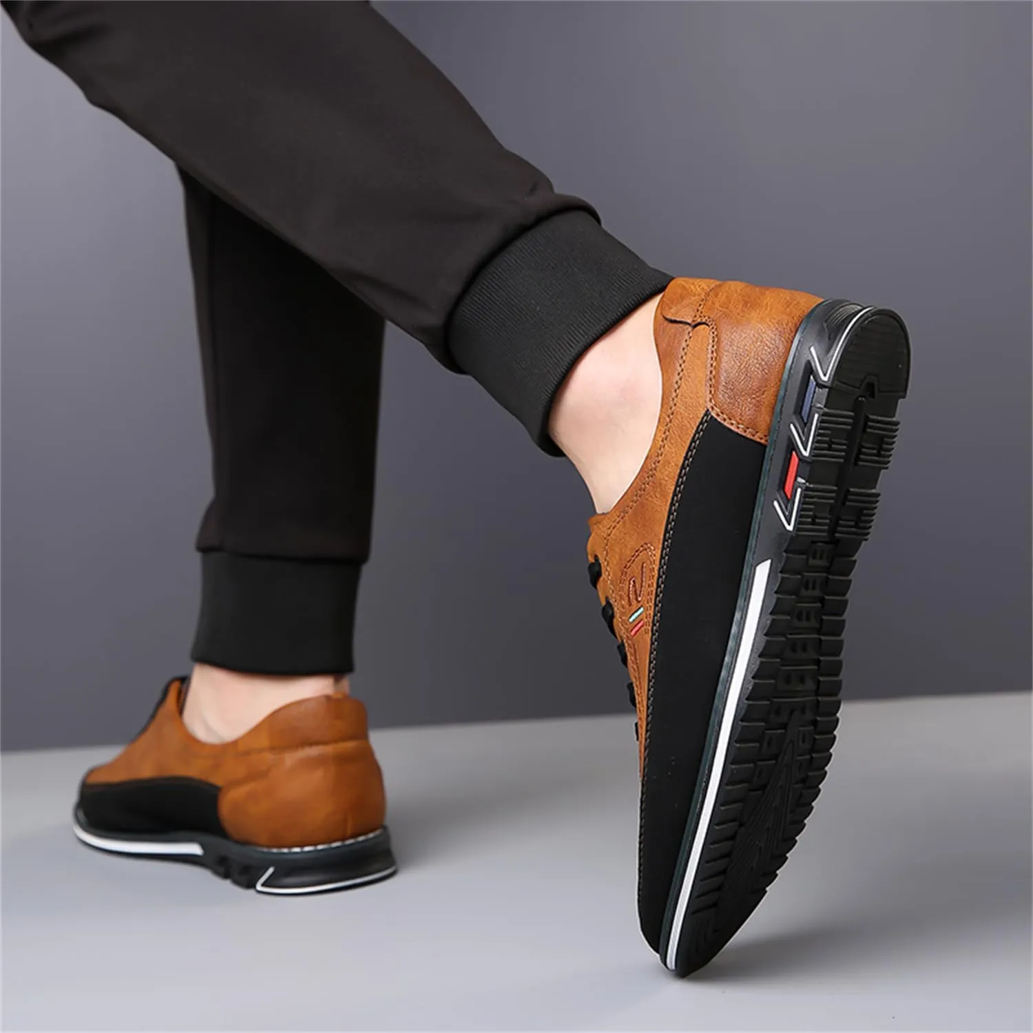 Veslexth Men Casual Business Shoes Lace Up Adjustable Loafers Driving Working Walking Party Formal Oxfords