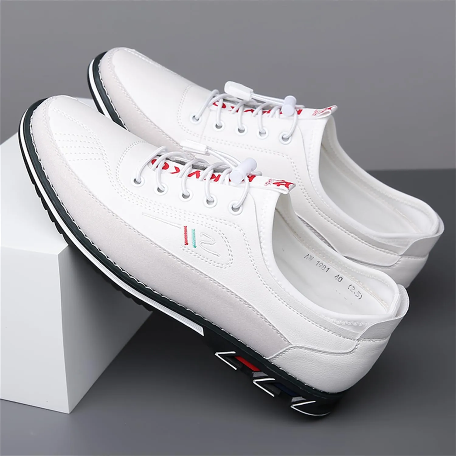 Veslexth Men Casual Business Shoes Slip-on Adjustable Loafers Driving Working Walking Party Formal Oxfords