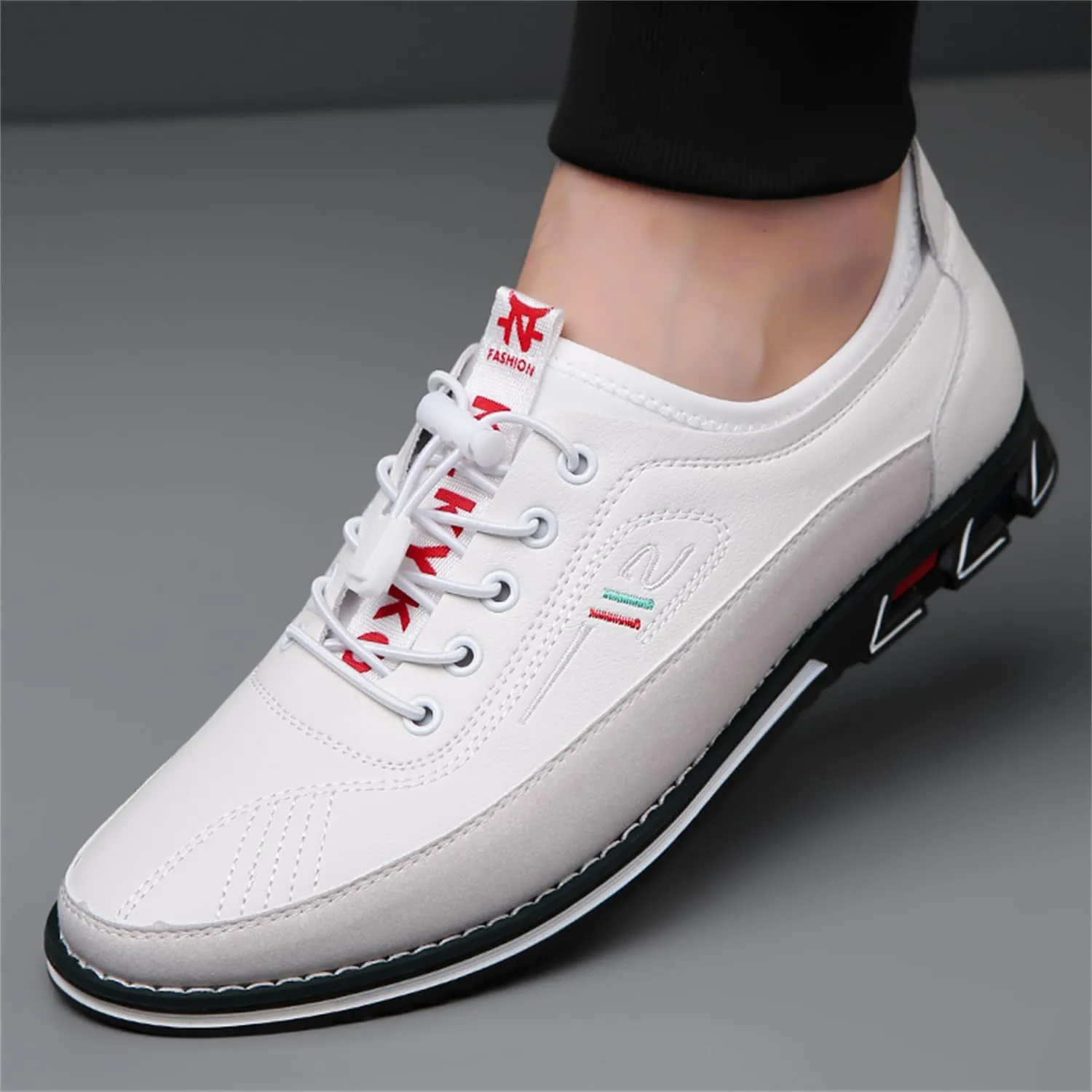 Veslexth Men Casual Business Shoes Slip-on Adjustable Loafers Driving Working Walking Party Formal Oxfords