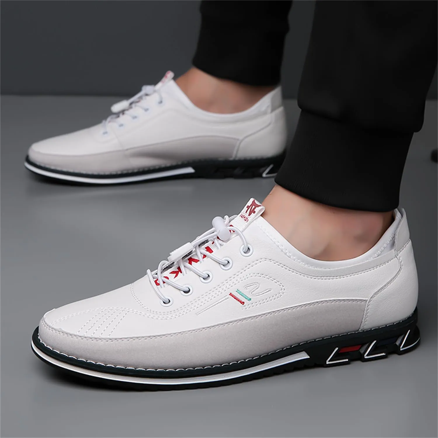 Veslexth Men Casual Business Shoes Slip-on Adjustable Loafers Driving Working Walking Party Formal Oxfords