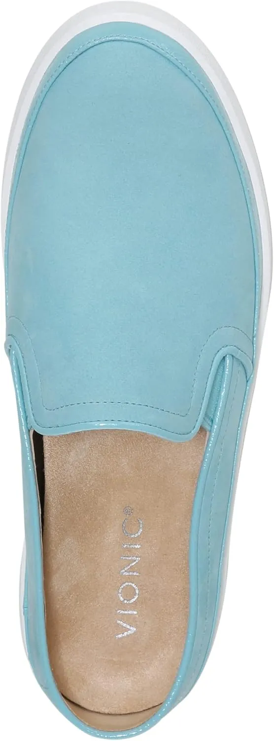 Vionic Women's Essence Effortless Backless Fashion Sneakers- Supportive Slip On Shoes That Include Three-Zone Comfort with Orthotic Insole Arch Support, Medium Fit