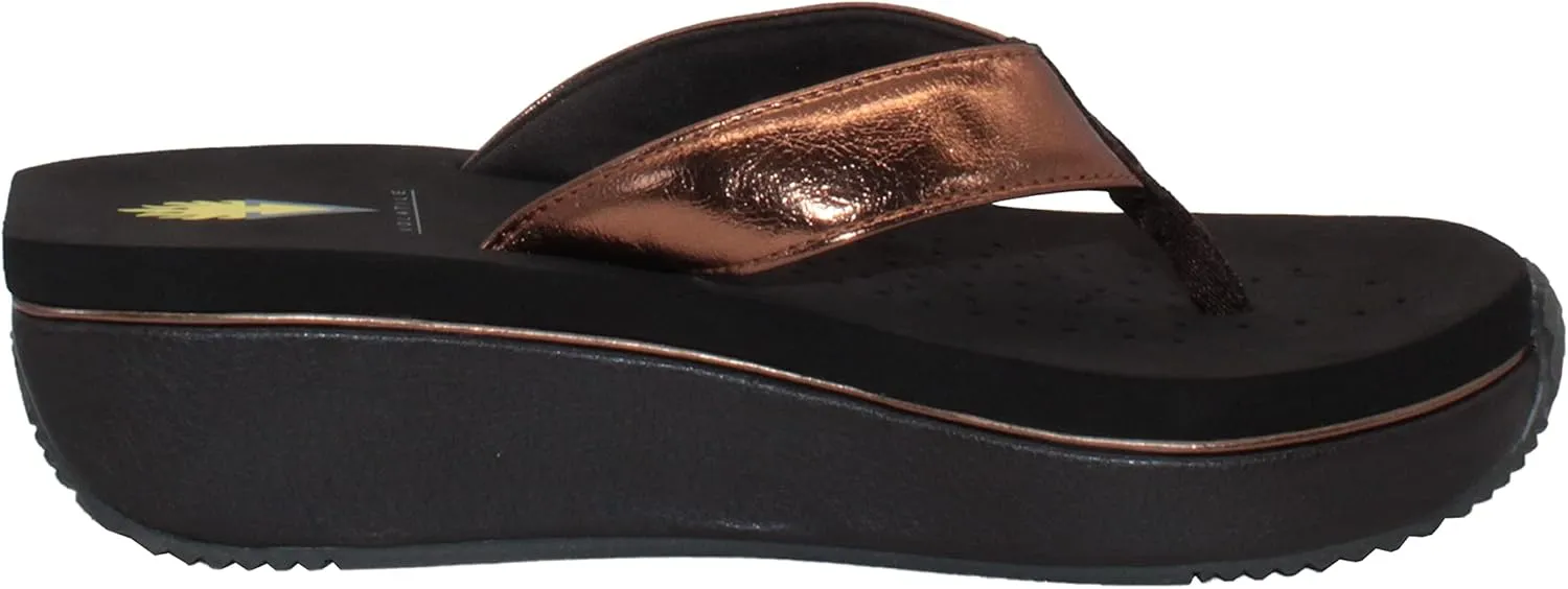 Volatile Women's Cafe Metallic Thong Sandal