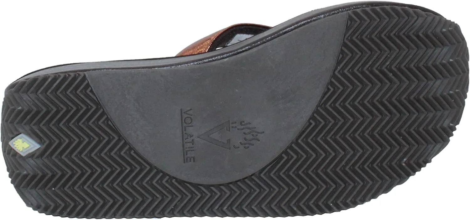 Volatile Women's Cafe Metallic Thong Sandal