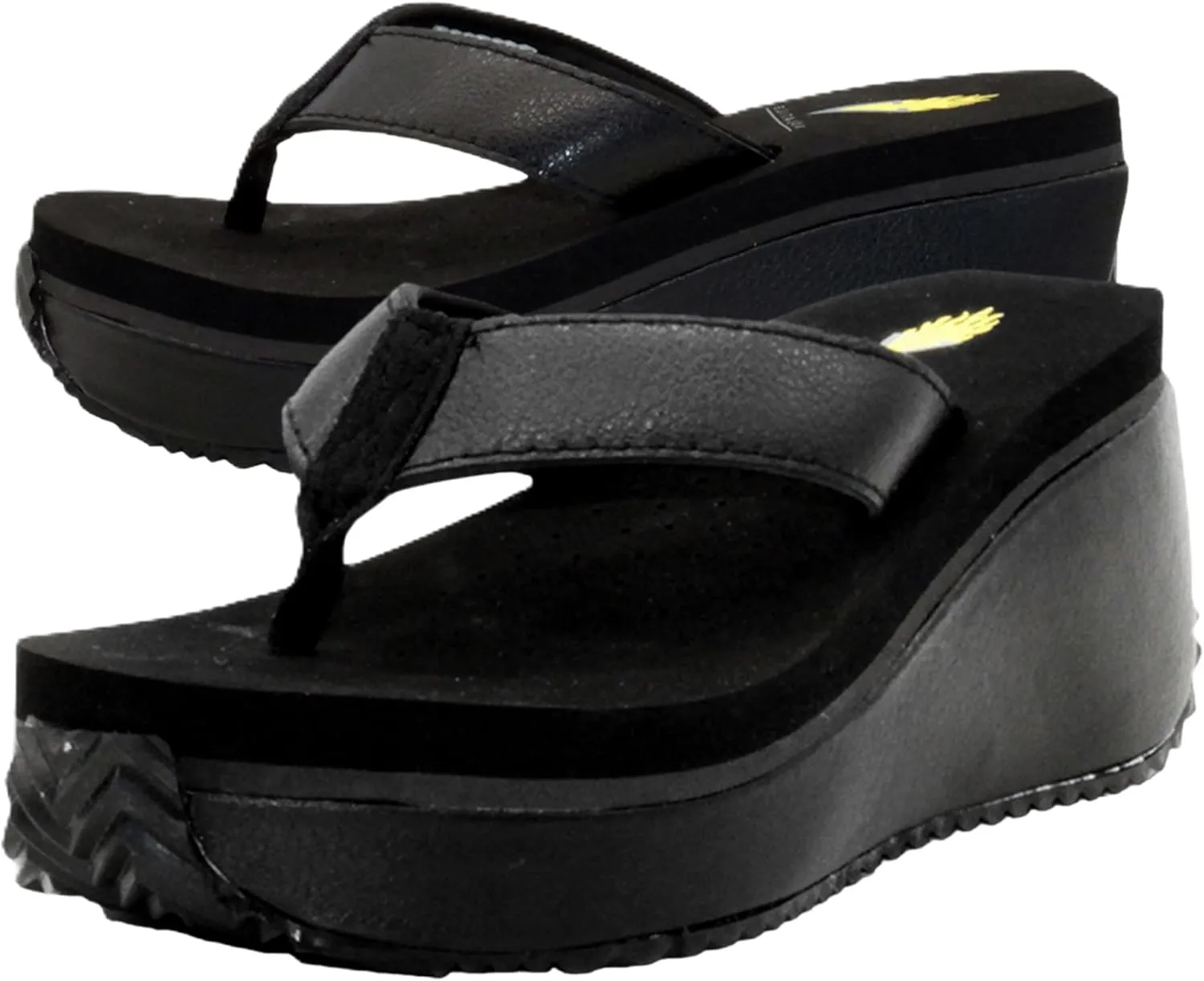VOLATILE Women's Frappachino Flip Flop Wedge Sandal