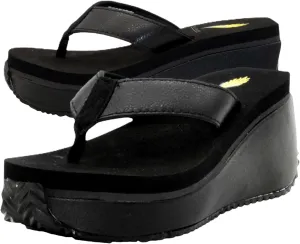 VOLATILE Women's Frappachino Flip Flop Wedge Sandal