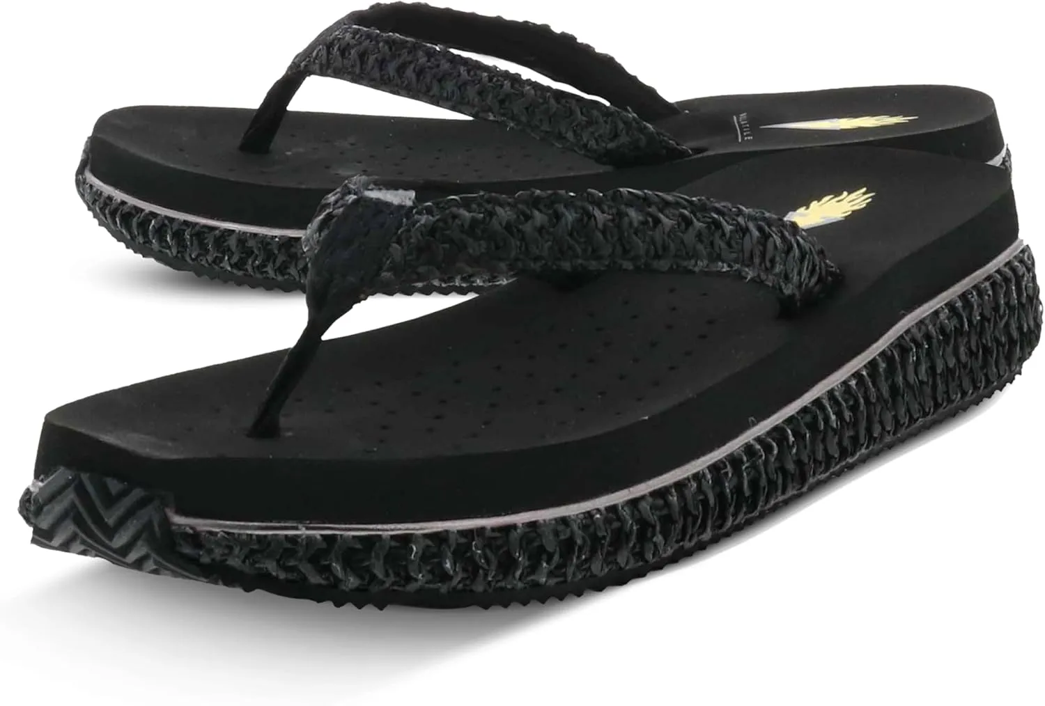 Volatile Women's Palau Wedge Sandal,Black,8 B US
