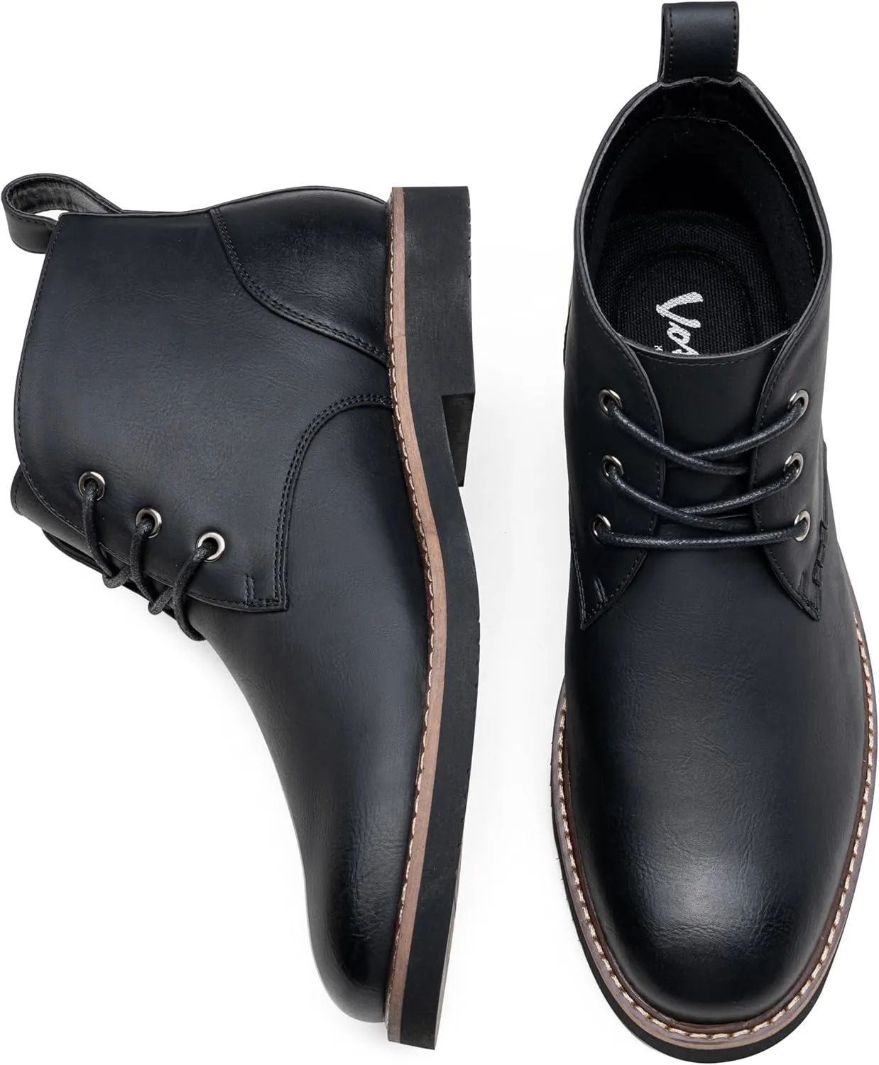 Vostey Men's Chukka Boots Desert Boots for Men Casual Mens Dress Boots Lace-Up
