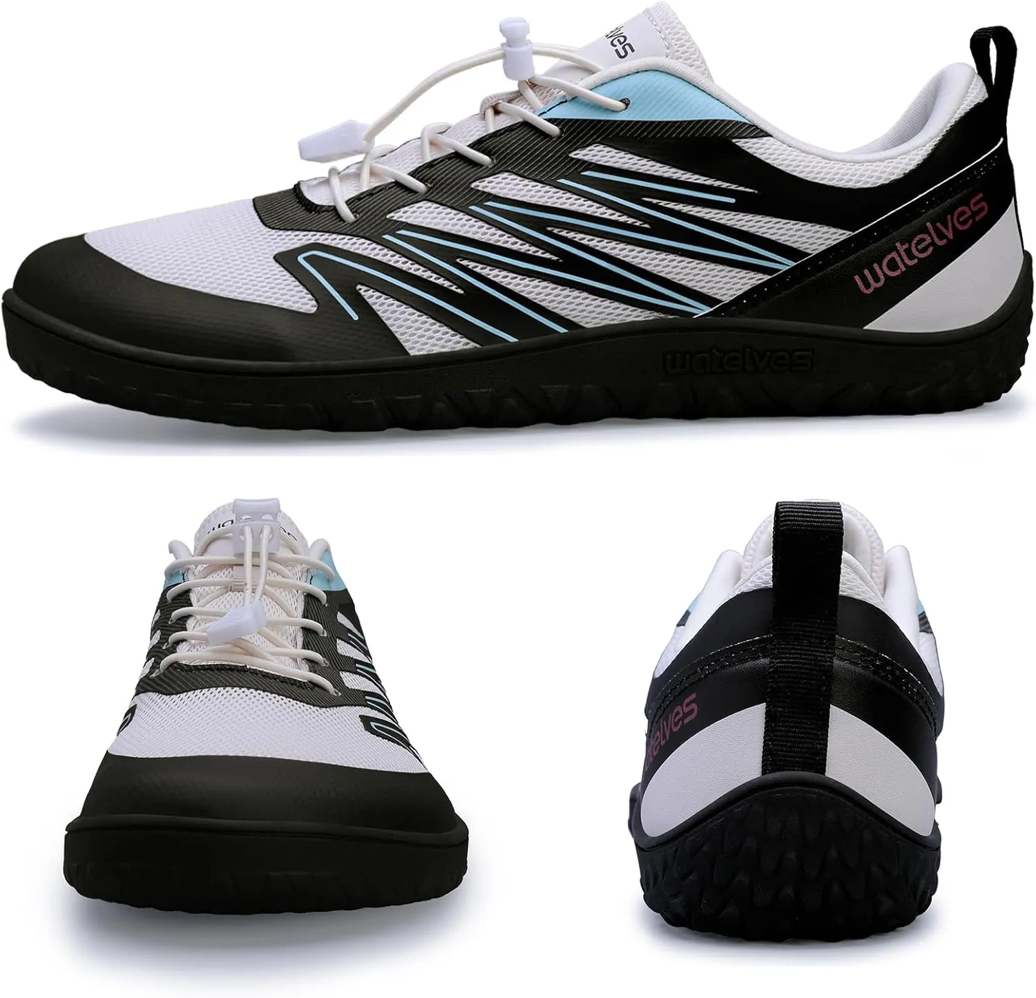 WateLves Barefoot Shoes Men Women Wide Width Minimalist Zero Drop Shoes Trail Running Walking Sneakers