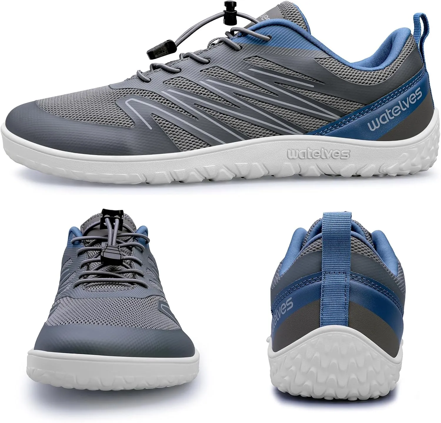 WateLves Barefoot Shoes Men Women Wide Width Minimalist Zero Drop Shoes Trail Running Walking Sneakers