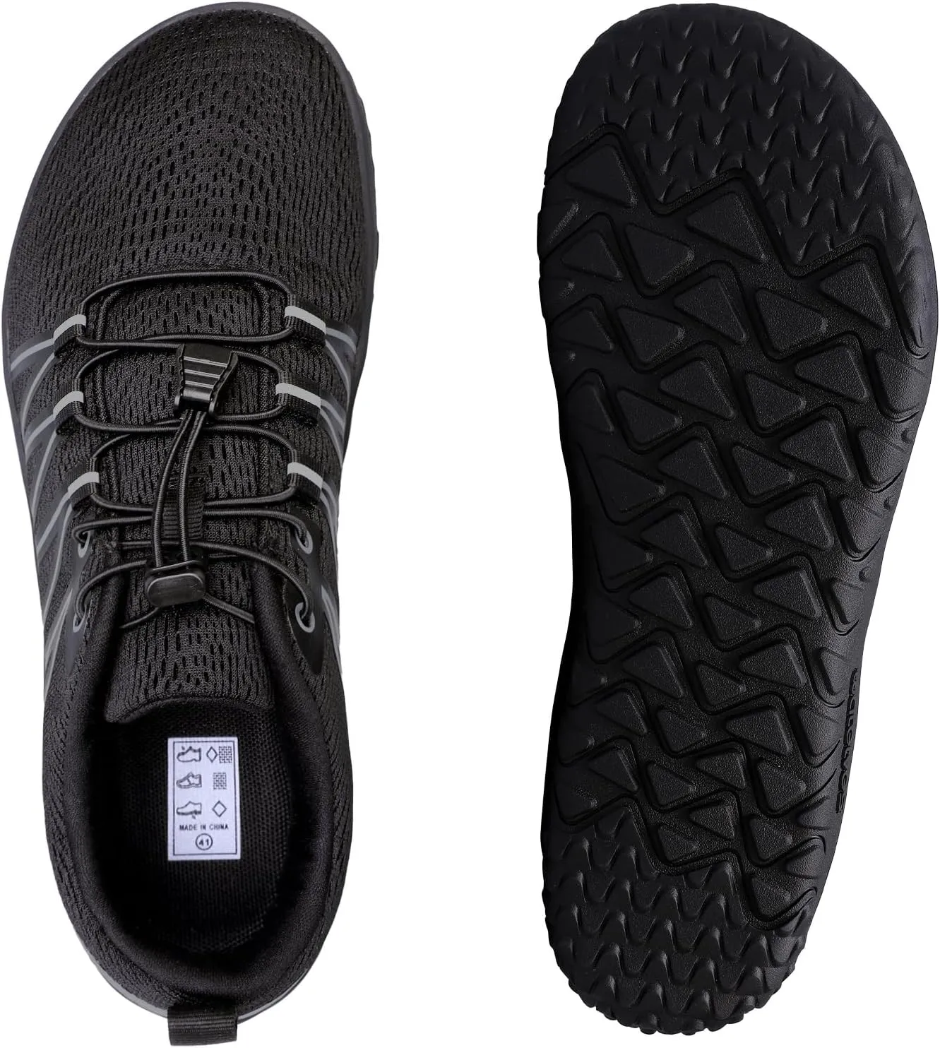 WateLves Barefoot Shoes Mens Womens Minimalist Wide Toe Box Zero Drop Trail Running Shoes Walking Cross Training Hiking