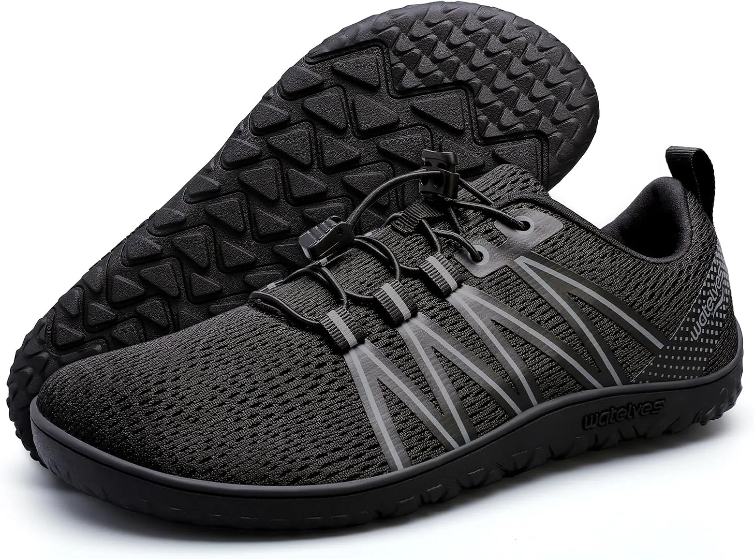 WateLves Barefoot Shoes Mens Womens Minimalist Wide Toe Box Zero Drop Trail Running Shoes Walking Cross Training Hiking