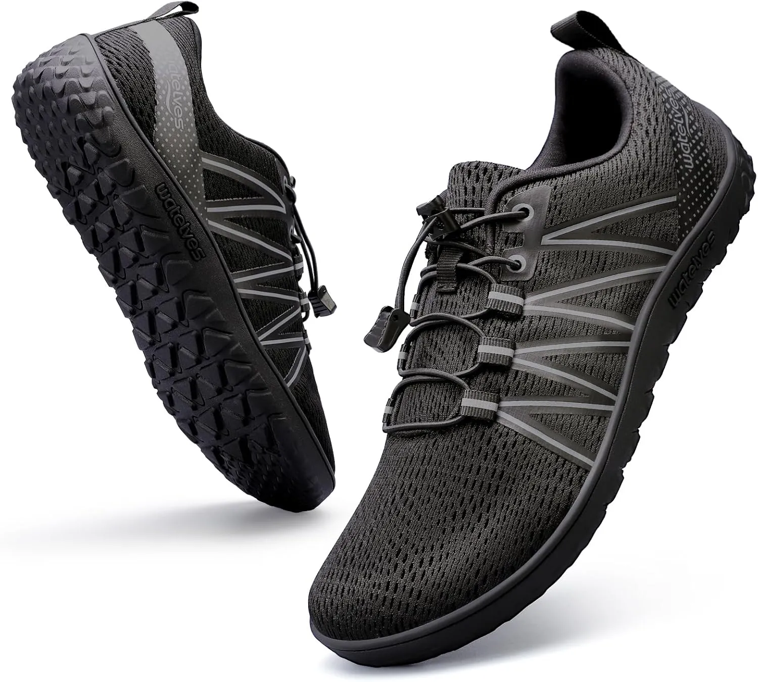 WateLves Barefoot Shoes Mens Womens Minimalist Wide Toe Box Zero Drop Trail Running Shoes Walking Cross Training Hiking
