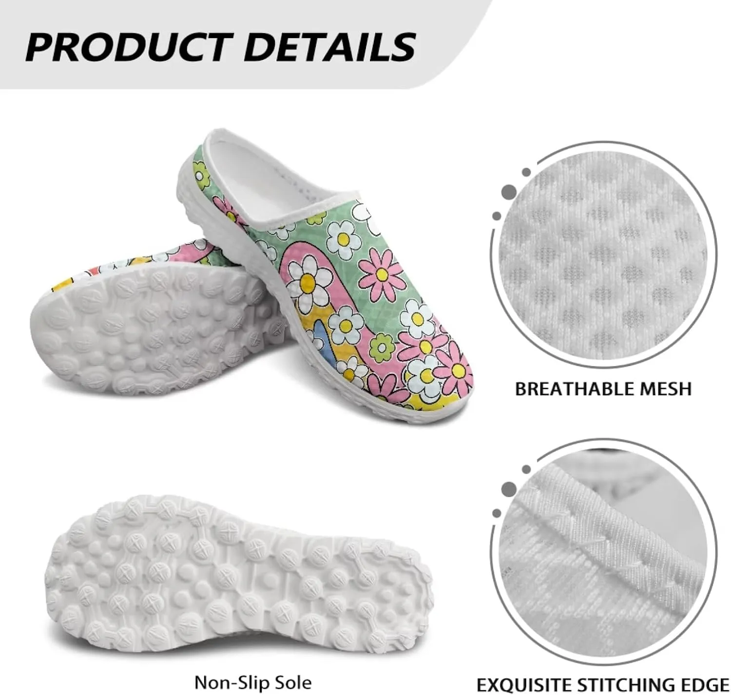Water Shoes for Wome Mules Slip On Mesh Flats Aqua Shoes Lightweight Comfy Womens Casual Flats Barefoot Footwear