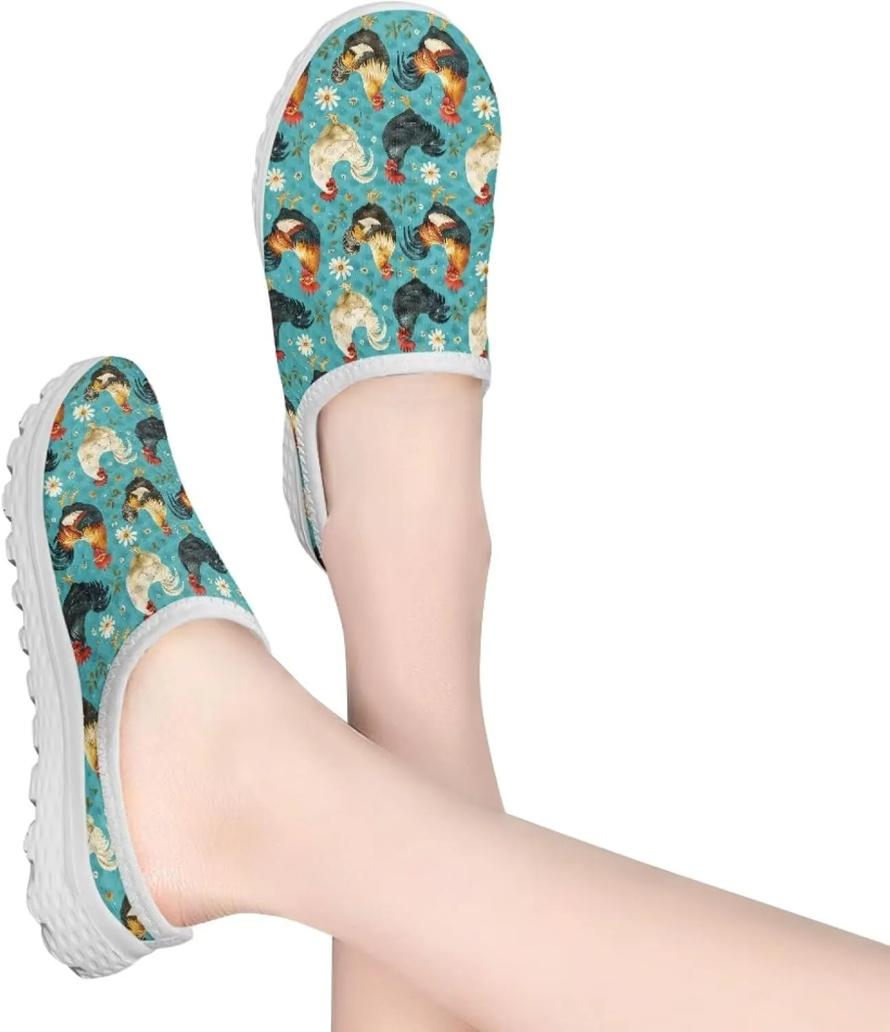 Water Shoes for Women Mesh Flats Barefoot Slip On Shoes Aque Womens Mules Lightweight Fashion Closed Toe Slides Outdoor