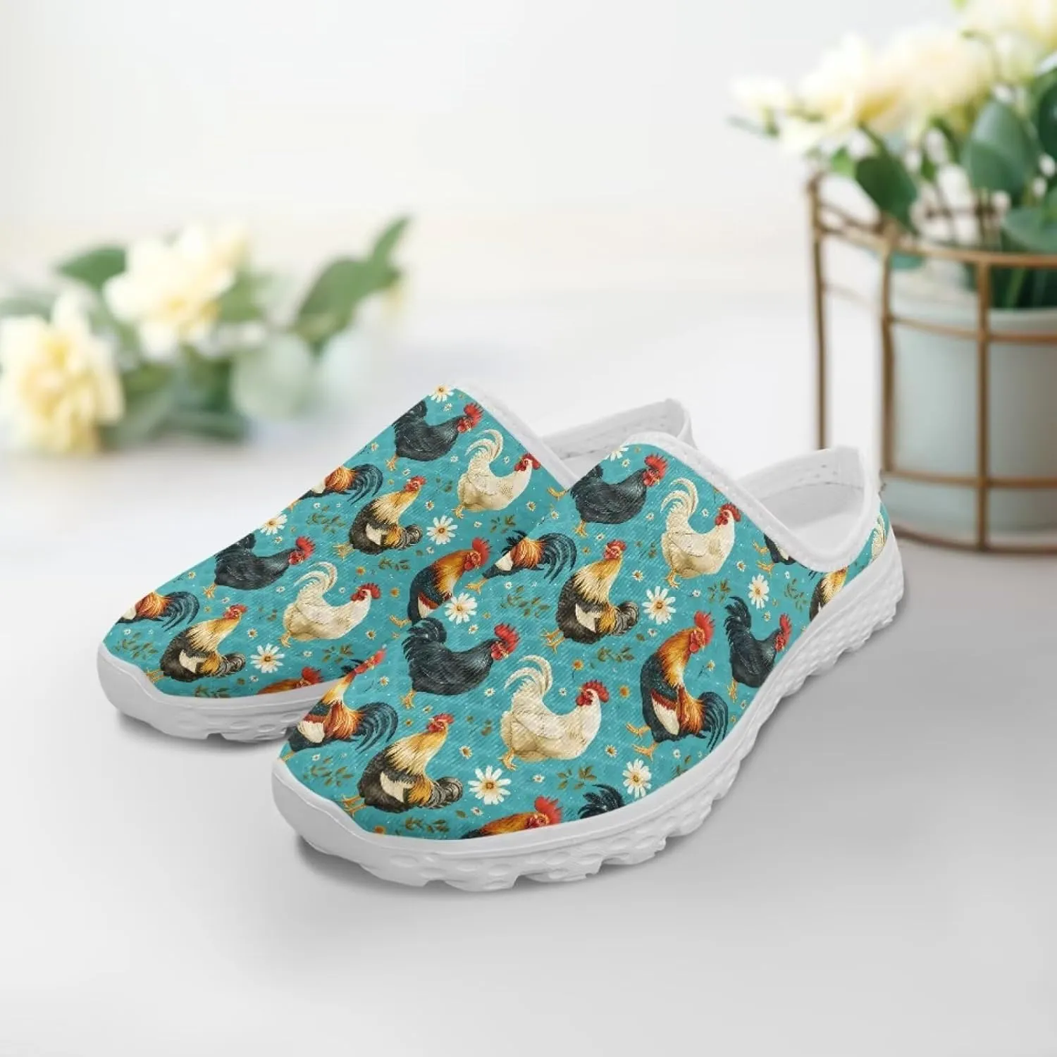 Water Shoes for Women Mesh Flats Barefoot Slip On Shoes Aque Womens Mules Lightweight Fashion Closed Toe Slides Outdoor