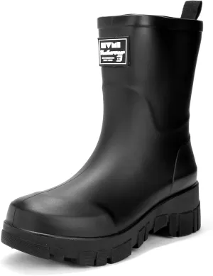Waterproof Boots for Women Rain Boots Stylish Non Slip Rubber Boots Durable Garden Boots, Platform Mud Boots Fishing Boots for Outdoor Fashionable Booties