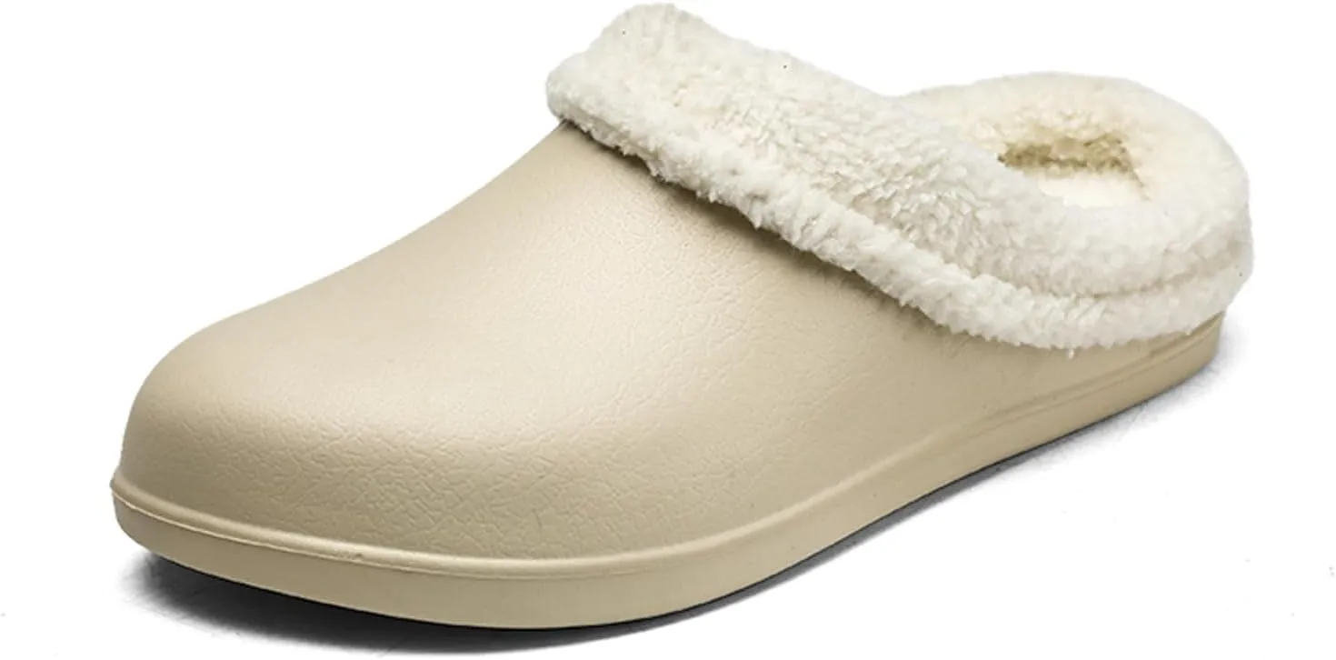 Waterproof EVA Garden Clogs for Men and Women - Non-Slip, Lightweight House Slippers - Oil & Water Resistant Safety Shoes for Kitchen, Restaurant, Garden, Hospital - Basic & Lined Versions
