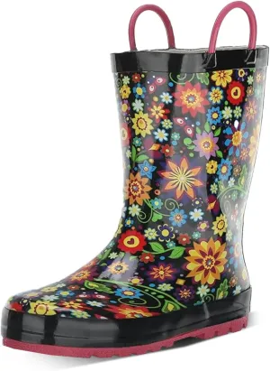 Western Chief Rain Boots with Pull on Handles for Toddlers and Kids - Premium Waterproof Boots for Boys and Girls