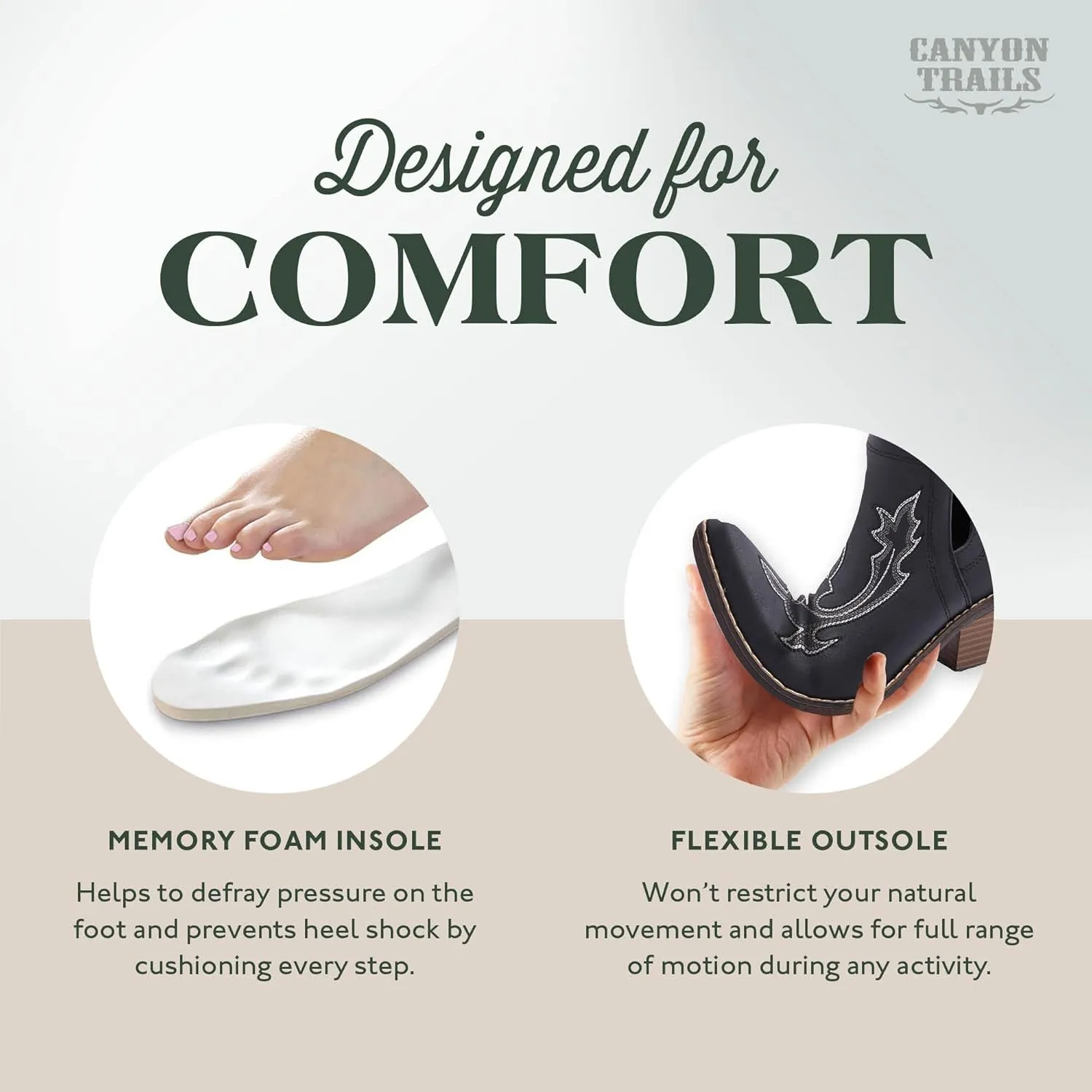 Western Cowboy Boots for Women - Durable Stack Heel and Ankle Style Cowgirl Boots - Comfortable Faux Leather Teen Girls & Women's Ankle Boots & Booties
