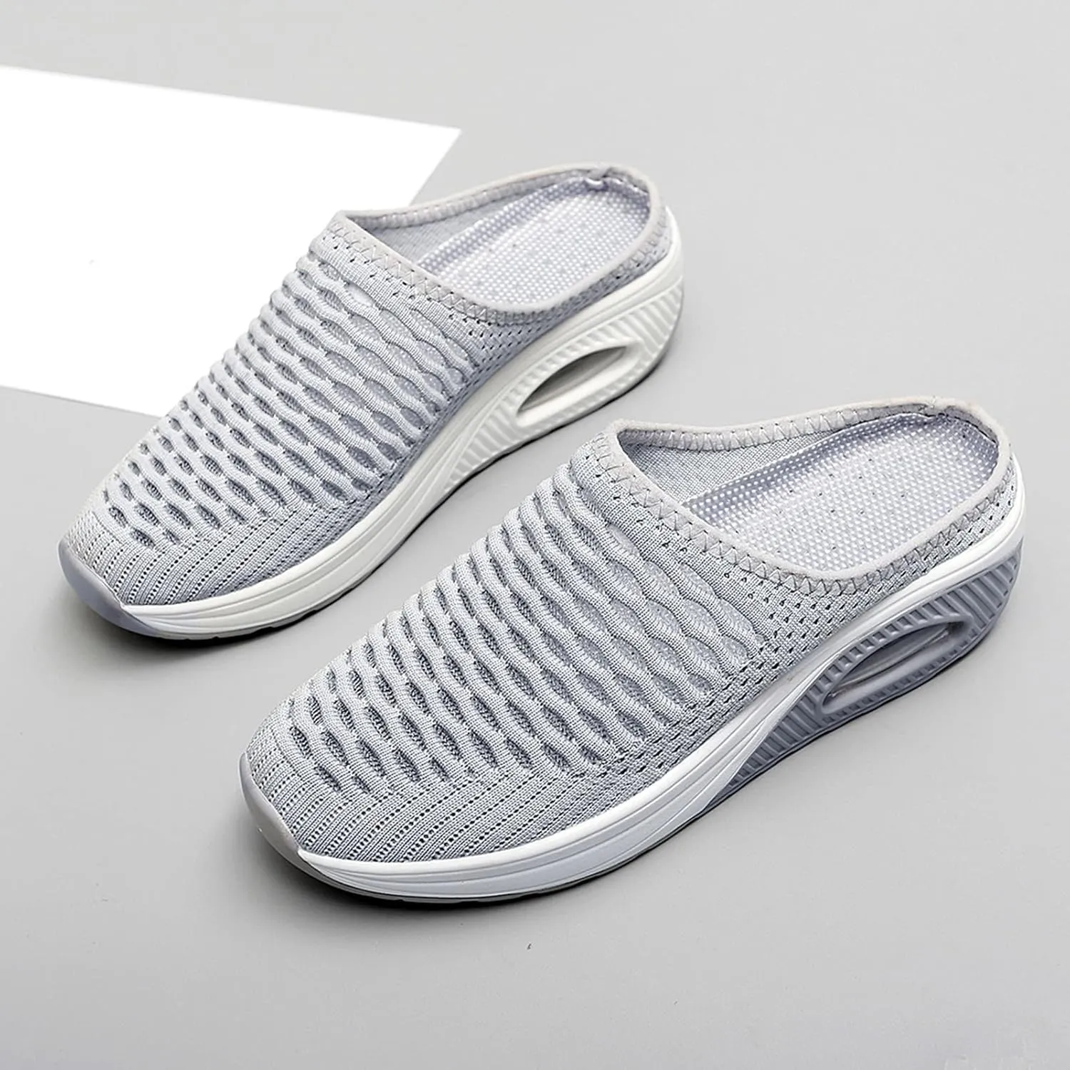 Wide Foot Orthopedic Sandals Sneakers Womens Breathable Slip On Arch Support Sport Slides Non-Slip Thick Slippers Outdoor Casual Walking Shoes Anti-Slip Platform Shoes Women