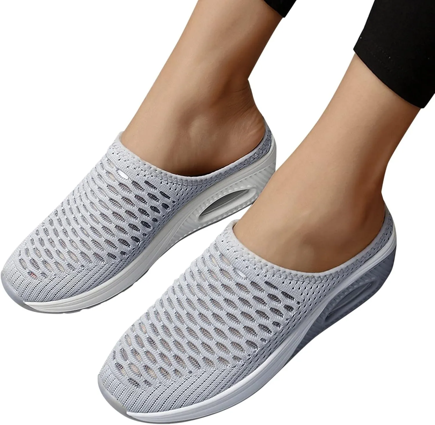 Wide Foot Orthopedic Sandals Sneakers Womens Breathable Slip On Arch Support Sport Slides Non-Slip Thick Slippers Outdoor Casual Walking Shoes Anti-Slip Platform Shoes Women