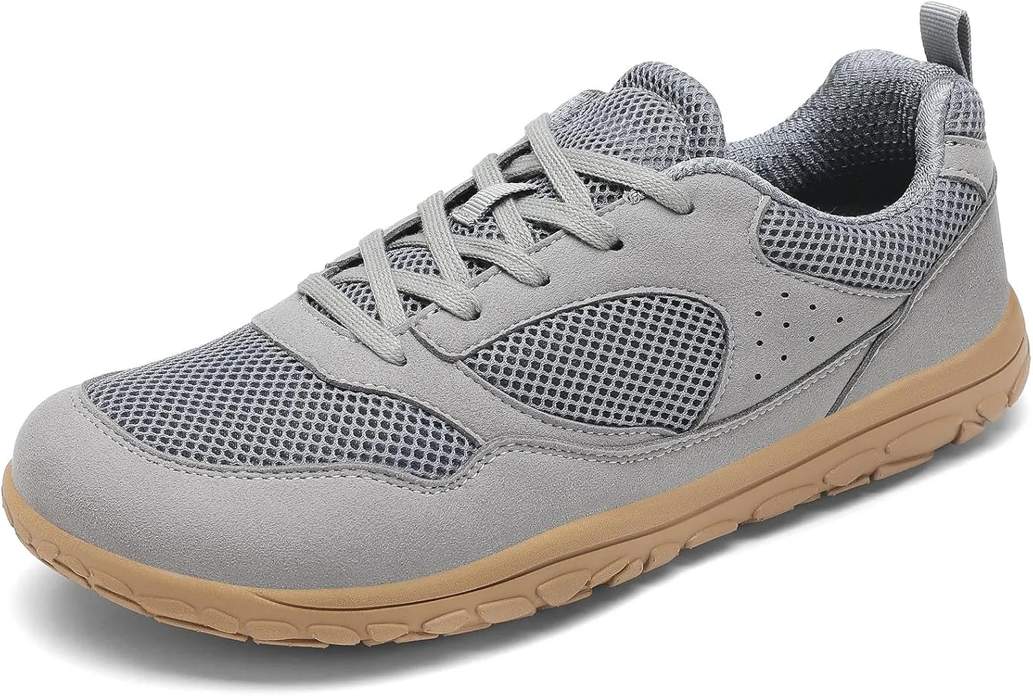 Wide Toe Box Walking Shoes for Men, Zero Drop Road Running Shoes, Lightweight, Breathable, for Tennis, Gym
