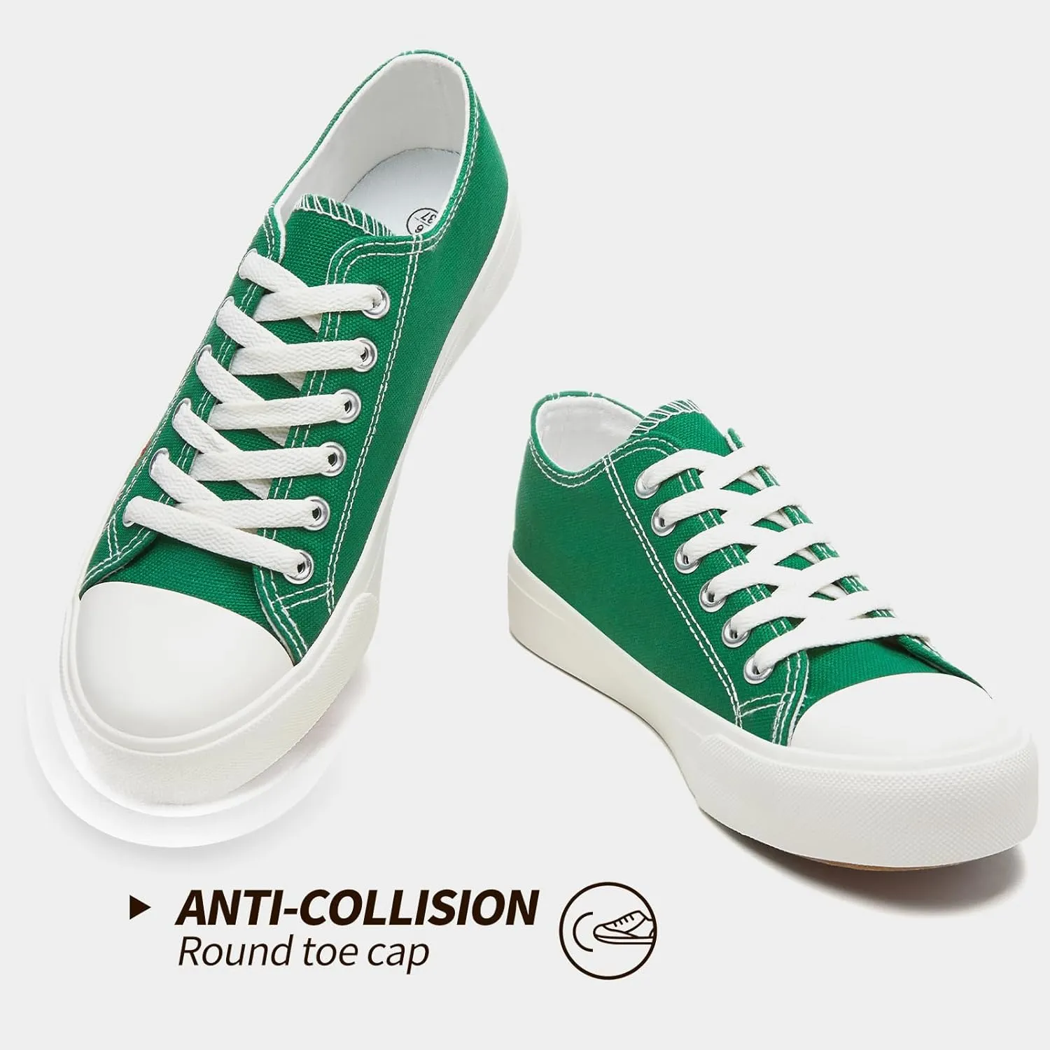 Women Canvas Sneakers with Embroidered Flower,Lace up White Tennis Shoes,Casual Low Top Fashion Sneakers