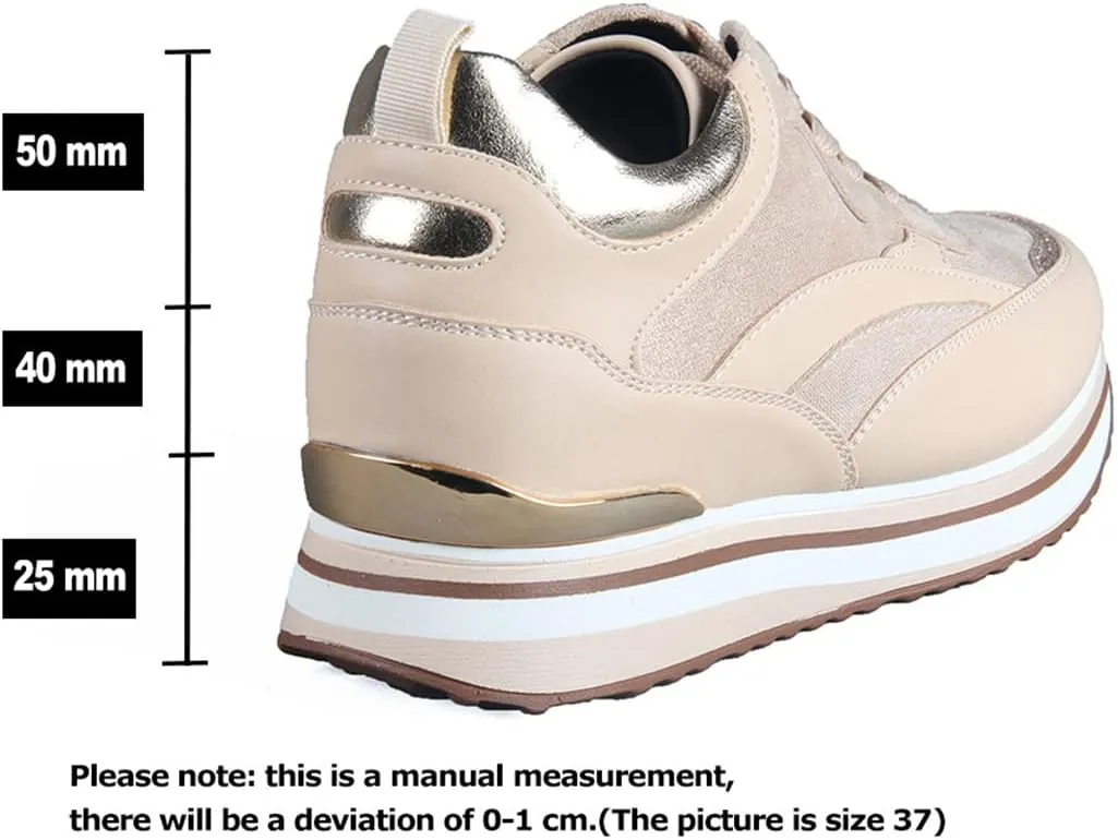 Women Casual Sneakers Platform Comfortable Shoes Mixed Colour Sneakers