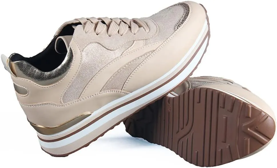 Women Casual Sneakers Platform Comfortable Shoes Mixed Colour Sneakers