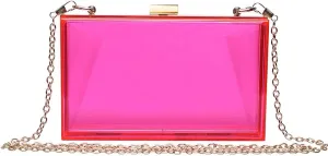 Women Clear Purse, Acrylic Evening Clutch Bag, Women Clear Purse Bag,Transparent Crossbody Shoulder Handle Handbag