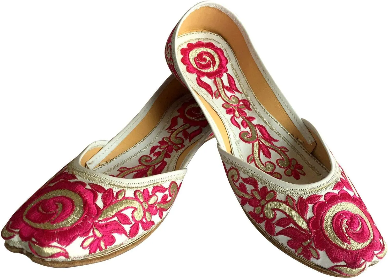 Women Flat Ballerina Punjabi Jutti Khussa Shoes Tribal Shoes Beaded Shoes