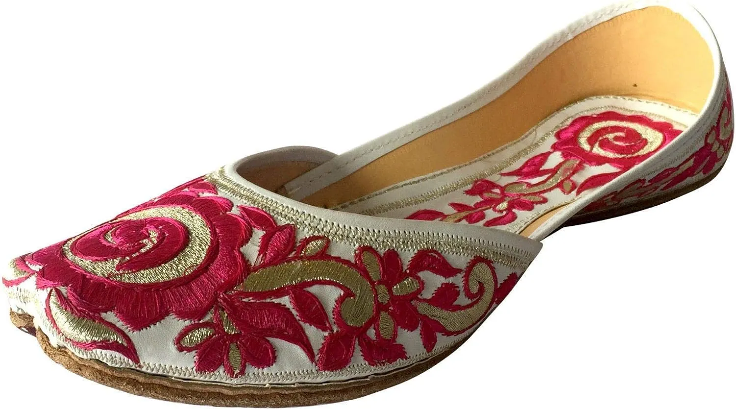 Women Flat Ballerina Punjabi Jutti Khussa Shoes Tribal Shoes Beaded Shoes