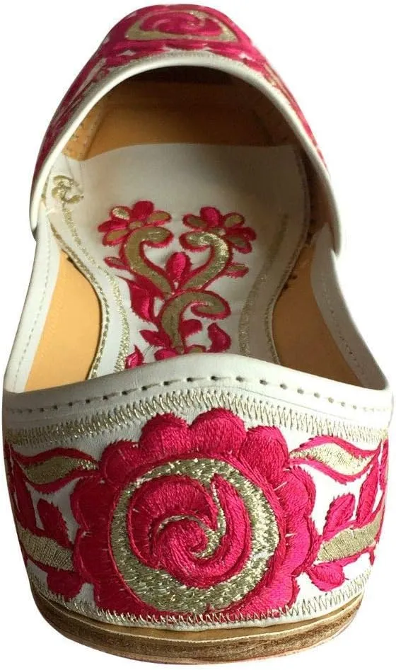 Women Flat Ballerina Punjabi Jutti Khussa Shoes Tribal Shoes Beaded Shoes