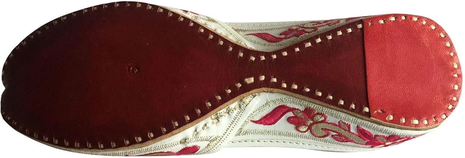 Women Flat Ballerina Punjabi Jutti Khussa Shoes Tribal Shoes Beaded Shoes