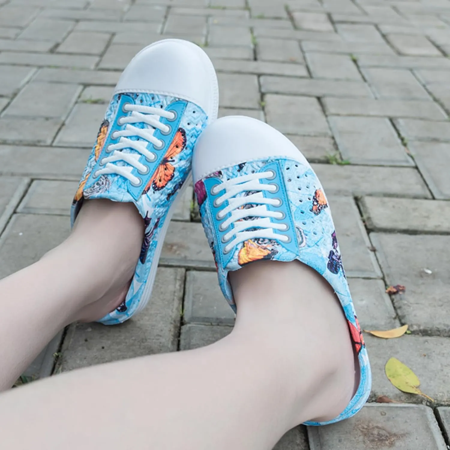 Women Garden Clog Shoes Mesh Hole Breathable Slippers Summer Indoor/Outdoor Beach Sandals Shower Footwear Water Shoes