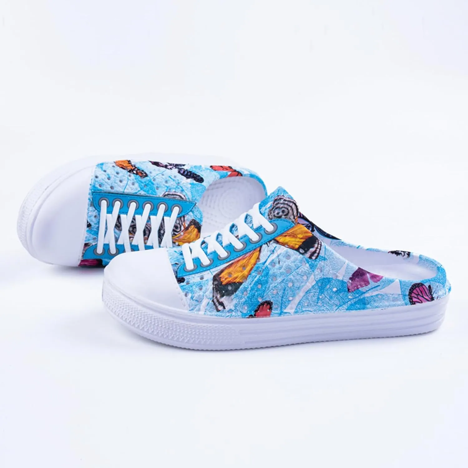 Women Garden Clog Shoes Mesh Hole Breathable Slippers Summer Indoor/Outdoor Beach Sandals Shower Footwear Water Shoes