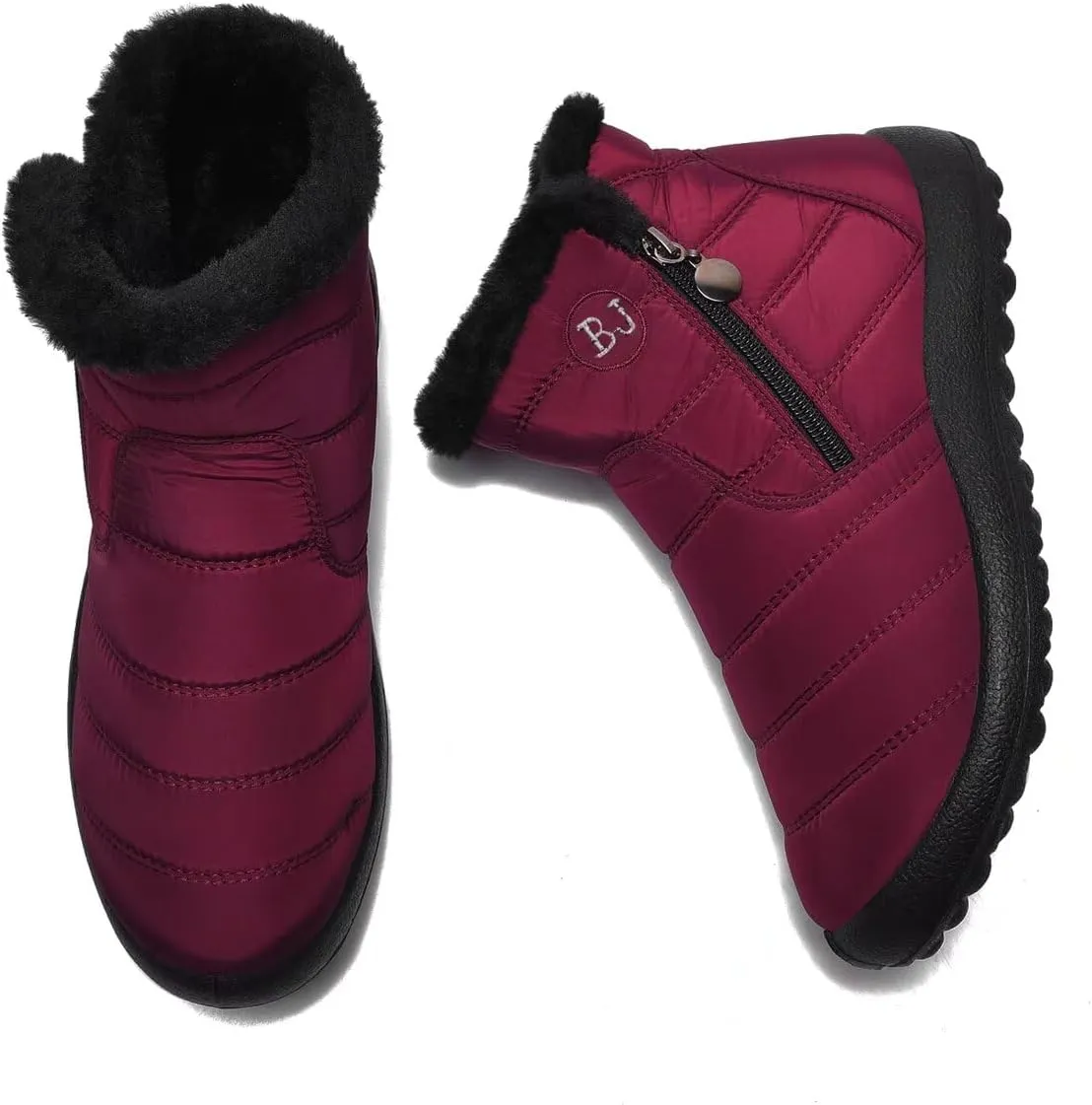 Women Winter Snow Boots Warm Ankle Boots Anti-Slip Waterproof Winter Shoes Slip On Booties Sneakers